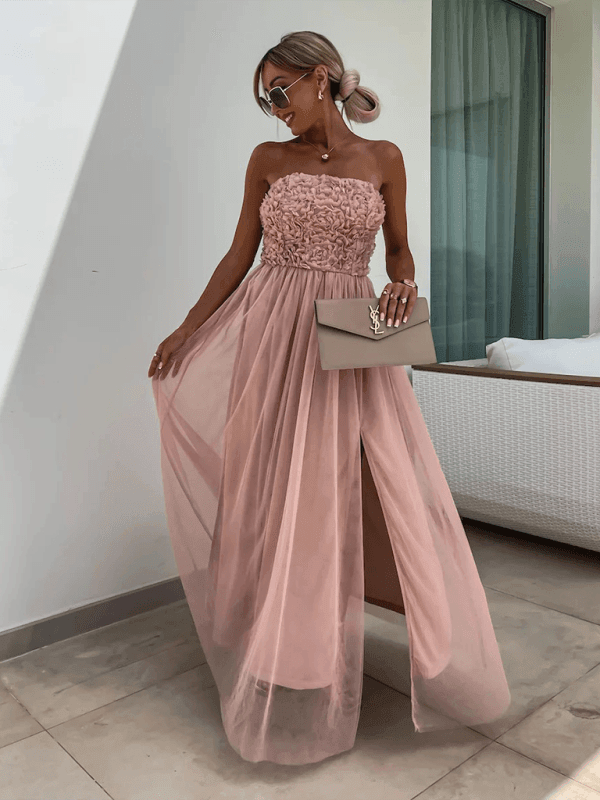 Fashionable Slit Party Loose Holiday Dress - 808Lush