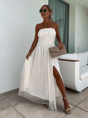 Fashionable Slit Party Loose Holiday Dress - 808Lush