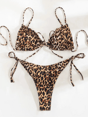 Women's Bikini Ruffled Leopard Print Sexy Tankini Swimsuit - 808Lush