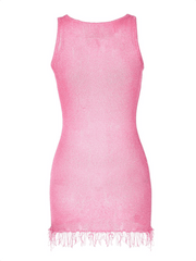 Sexy Round Neck Sleeveless Mini Dress - 808Lush