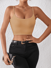 crop top sexy midriff-baring camisole - 808Lush