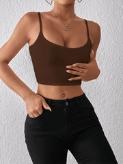 crop top sexy midriff-baring camisole - 808Lush