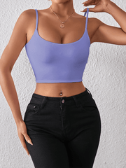 crop top sexy midriff-baring camisole - 808Lush