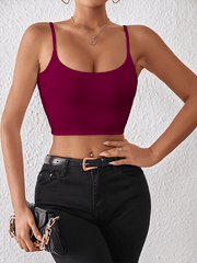 crop top sexy midriff-baring camisole - 808Lush