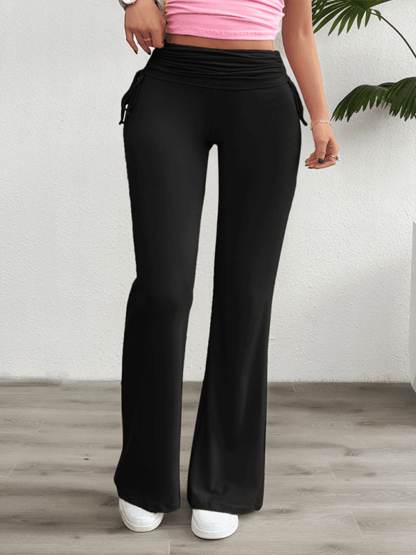 Spring and summer casual slim-fit pleated trousers - 808Lush