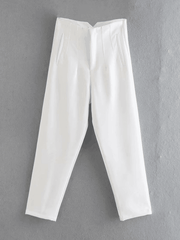 Women's High Waist Trousers Slim Casual Pants - 808Lush