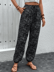 Women's printed bohemian style skinny pants - 808Lush