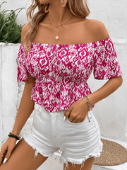 Women's one shoulder short sleeve shirt - 808Lush