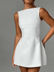 Sexy Slim Backless Tank Top Basic Dress