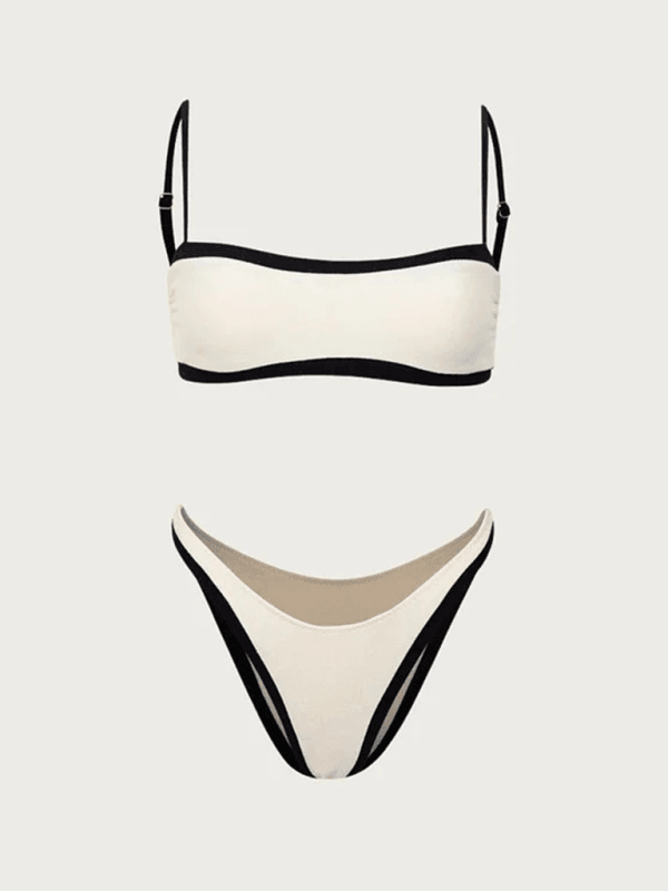 Women's sexy black and white bikinis - 808Lush