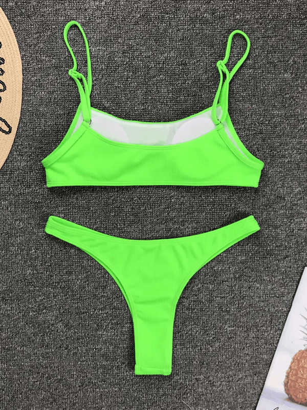 sexy two-piece swimsuit fluorescent bikini - 808Lush