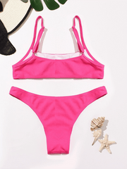 sexy two-piece swimsuit fluorescent bikini - 808Lush