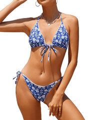 Bikini women's split sexy floral swimsuit