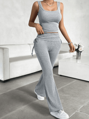 Women's casual slim fit vest trousers suit