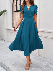 Women's elegant waist dress