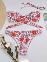 women's sexy floral split swimsuit - 808Lush