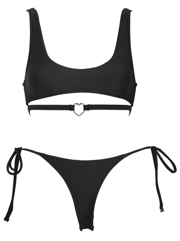 two-piece swimsuit love ring swimsuit - 808Lush