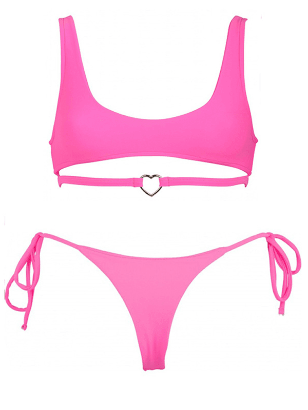 two-piece swimsuit love ring swimsuit - 808Lush