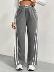 Sports high waist loose straight casual sweatpants