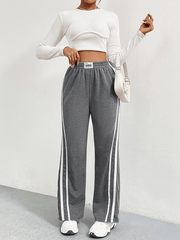 Sports high waist loose straight casual sweatpants