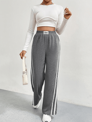 Sports high waist loose straight casual sweatpants