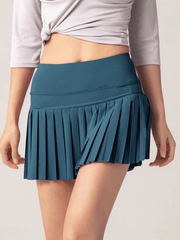 Anti-exposure outdoor quick-drying pocket culottes tennis skirt