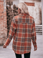 Women's Casual Oversize Loose Plaid Shirt