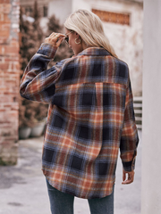 Women's Casual Oversize Loose Plaid Shirt