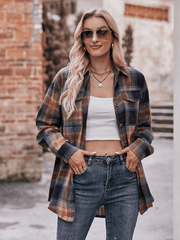 Women's Casual Oversize Loose Plaid Shirt