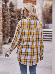 Women's Casual Oversize Loose Plaid Shirt