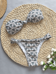 Women's Bandeau Printed Bikini