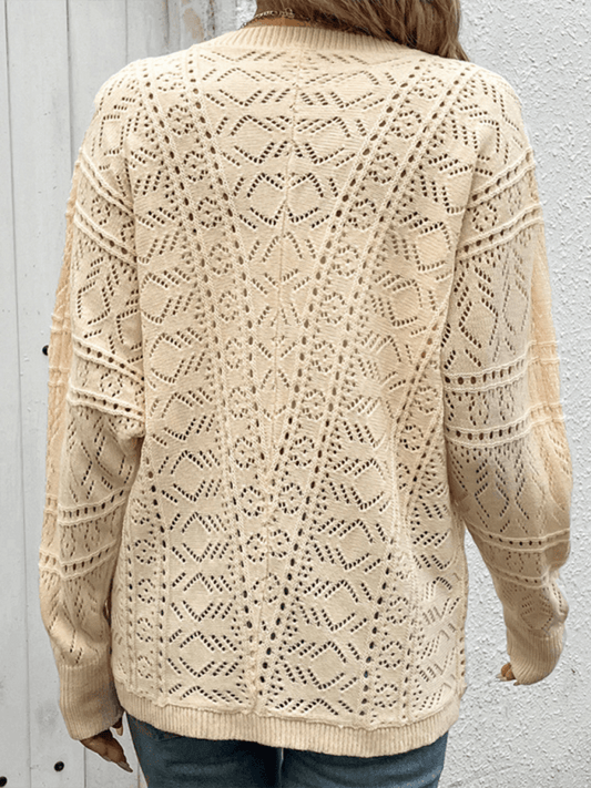 simple thin short casual wool cardigan