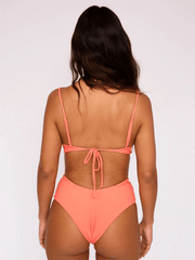 sexy twist two-piece swimsuit