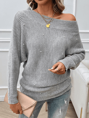 Women's casual loose long sleeve sweater