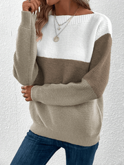 Loose crew neck sweater