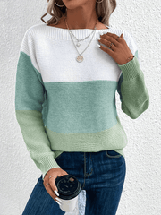 Loose crew neck sweater