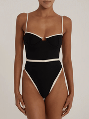 Women's Sexy Splicing One-Piece Swimsuit