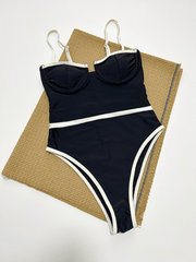 Women's Sexy Splicing One-Piece Swimsuit