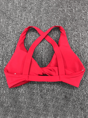 Tight-fitting quick-drying sports yoga bra for outdoor running cross-back fitness underwear