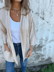 Women's Casual Loose Pocket Cardigan Jacket Top