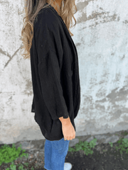 Women's Casual Loose Pocket Cardigan Jacket Top