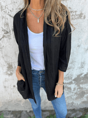 Women's Casual Loose Pocket Cardigan Jacket Top