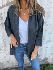 Women's Casual Loose Pocket Cardigan Jacket Top