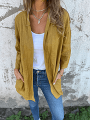 Women's Casual Loose Pocket Cardigan Jacket Top