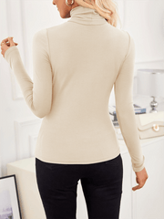 high neck long sleeve bottoming shirt