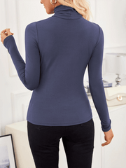 high neck long sleeve bottoming shirt