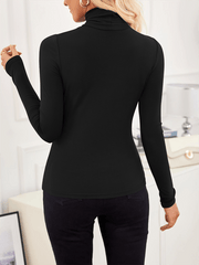 high neck long sleeve bottoming shirt