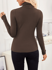 high neck long sleeve bottoming shirt