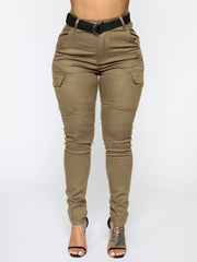 Workwear Stretch Pants with Belt