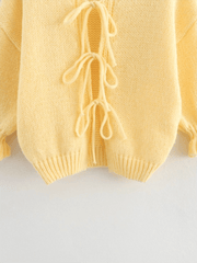 Yellow Knit Sweater Vest